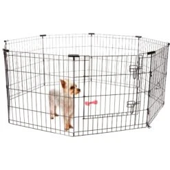 Frisco Wire Dog & Small Pet Exercise Pen With Step-Through Door -WoofyPlay Store 97484 PT7. AC SS1800 V1657661187