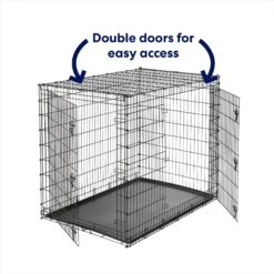 Frisco XX-Large Heavy Duty Double Door Wire Dog Crate, 54 Inch -WoofyPlay Store 97489 PT3. AC SS1800 V1667228484