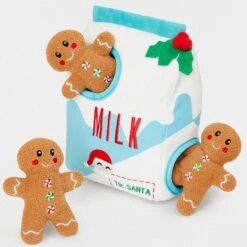 Frisco Holiday Hot Cocoa Hide & Seek Puzzle Plush Squeaky Dog Toy & Frisco Holiday Milk & Gingerbread Cookies Hide & Seek Puzzle Plush Squeaky Dog Toy -WoofyPlay Store 986142 PT5. AC SS1800 V1698258115